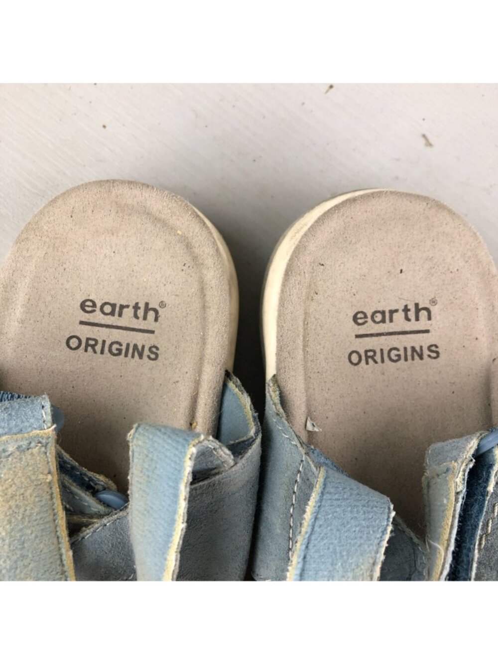 Earth Origins Women's Size 8.5M Savoy Slade Blue Suede Open Toe Sport Sandals - Picture 12 of 14